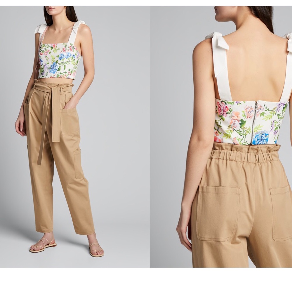 Alice + Olivia Nika Fitted Crop Top - Picture 2 of 10